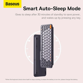 Baseus Keyboard Wireless 2.4G Bluetooth 5.0 for iPad MacBook with Numeric Keycap Ergonomic Office Game Tablet Laptop PC Keyboard